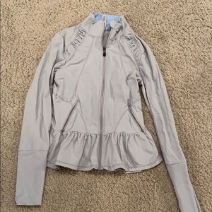 Zip up workout sweatshirt